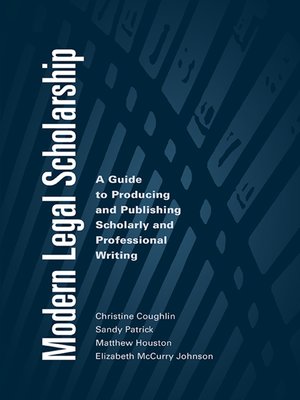 cover image of Modern Legal Scholarship